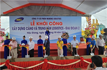 Mekong Logistics breaks ground on phase 2 of the Logistics Center Project with an investment of over 1,300 billion VND.