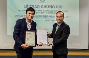GEMADEPT LOGISTICS là doanh nghiệp đầu tiên của Việt Nam triển khai và áp dụng thành công ISO 39001:2014
